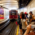 einfahrende Tram