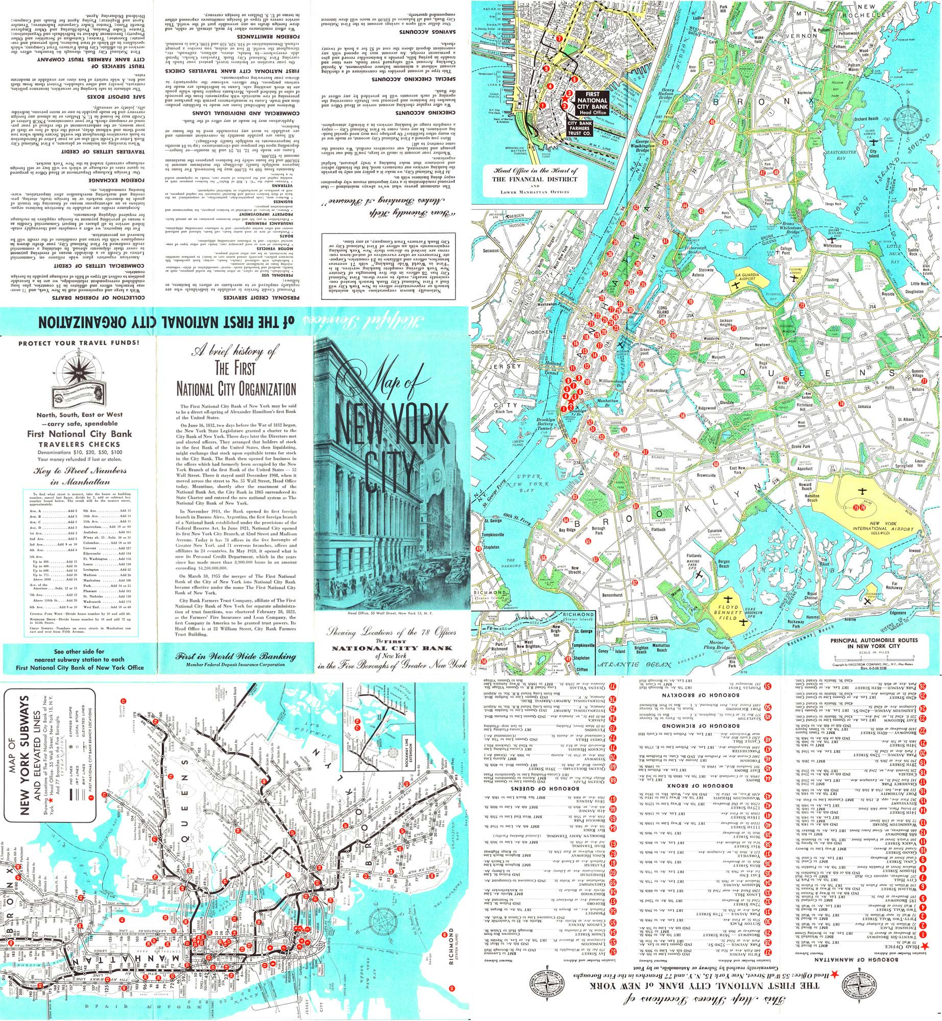 New York Karte ausgepackt
